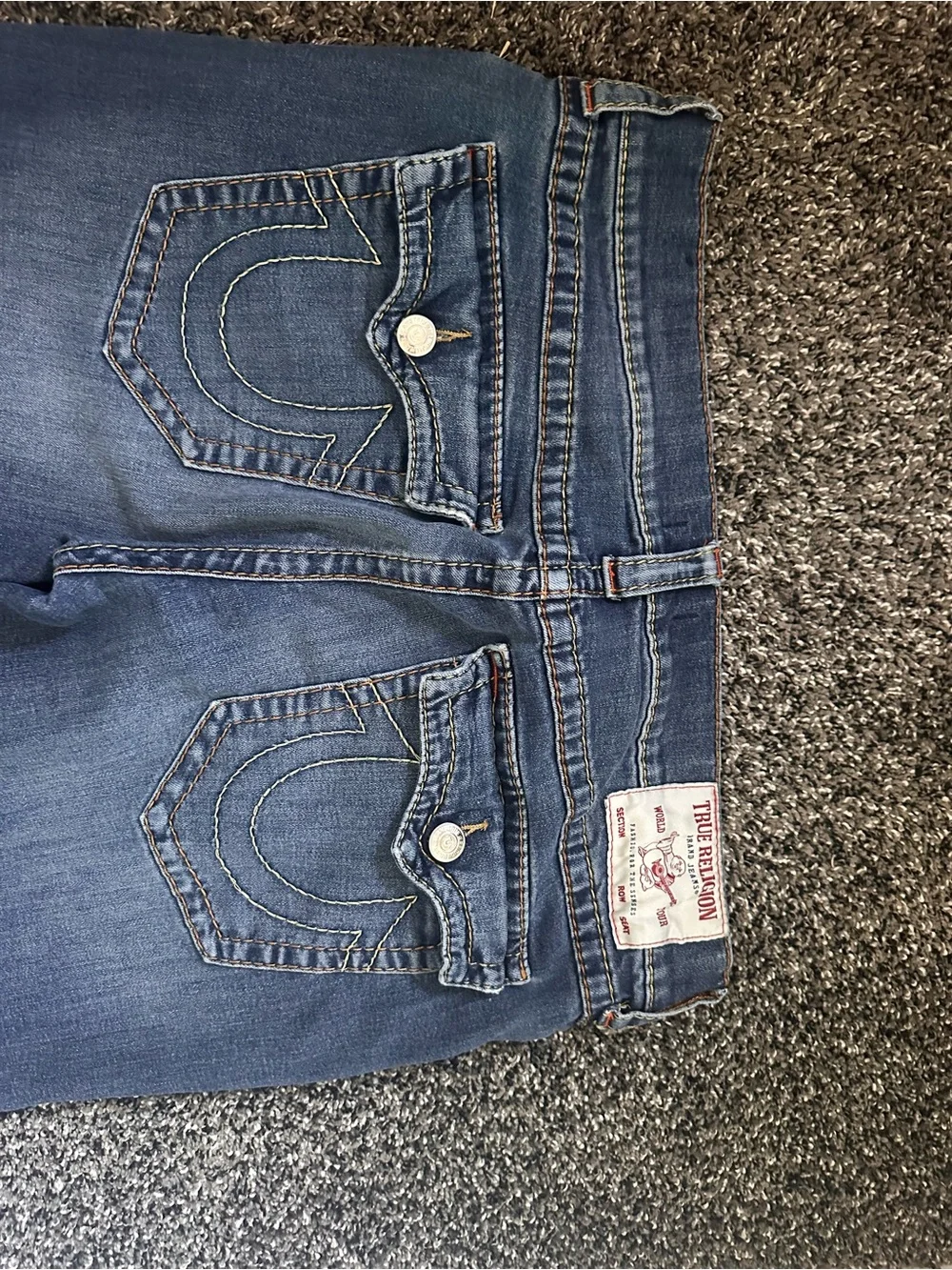 True Religion Men's Medium Blue Straight Jeans
